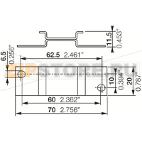 Адаптер для винтового монтажа реле ADP.01 ABB 1SVR430029R0100