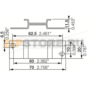 Адаптер для винтового монтажа реле ADP.01 ABB 1SVR430029R0100 