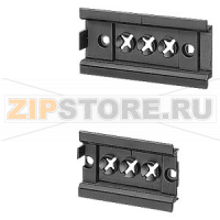 СУППОРТ РЕЙКИ 35MM, PLASTIC 72MM LONG, WITH FIXING SCREWS PACKAGE OF 10 ITEMS, FOR ADAPTER AND RACK OF 72MM WIDTH Siemens 8US1998-4AA00