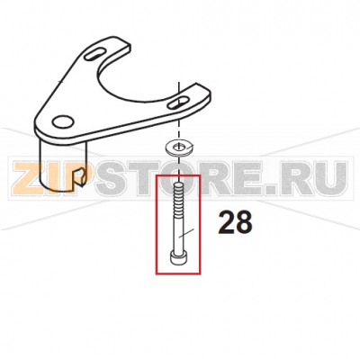 Screw M10x180 Bear Varimixer AR40 VL-1S                                                                         Screw M10x180 Bear Varimixer AR40 VL-1SЗапчасть на сборочном чертеже под номером: 28Название запчасти на датском&nbsp;языке: Screw M10x180 Bear Varimixer AR40 VL-1S