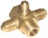 ТРЕХТОРОННЕЕ СОЕДИНЕНИЕ Ø 1/4"M-1/4"M-1/8"M