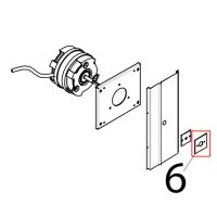 Piastrina tenuta albero motore Tecnoeka KF 1010 EV UD