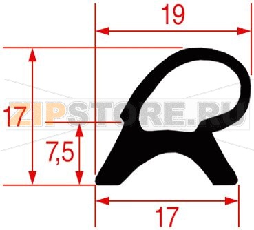 УПЛОТНИТЕЛЬ ДВЕРИ 450X1360 ММ 