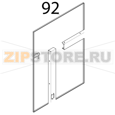 Guarnizione interna porta Tecnoeka KF 1010 EV UD Guarnizione interna porta Tecnoeka KF 1010 EV UDЗапчасть на деталировке под номером: 92