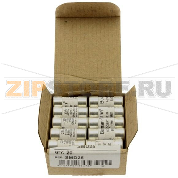 Предохранитель, 25 A, AC 415 В, 80 кА, BS88, 13x29 мм, gL/gG, BS Eaton STREET LIGHTING FUSE >25A 