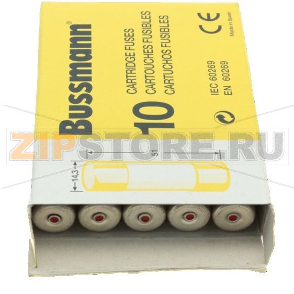 Предохранитель, 32 A, AC 500 В, 120 кА, 14x51 мм, gL/gG, IEC Eaton CYLINDRICAL FUSE 14x51 32A G 