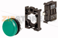 Лампа зеленая, питание 24 В DC Eaton M22-L-G-LED-BVP