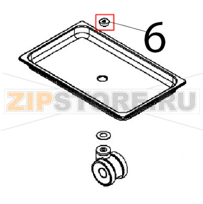 Kit tappo per piletta scarico Angelo Po FX201G3 Kit tappo per piletta scarico Angelo Po FX201G3Запчасть на деталировке под номером: 6