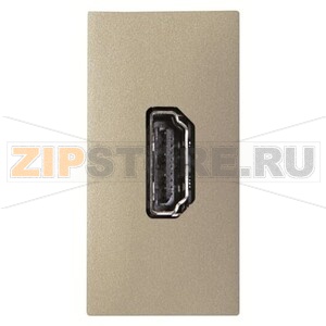 Механизм HDMI разъёма, одномодульный, шампань ABB 2CLA215570N1901 