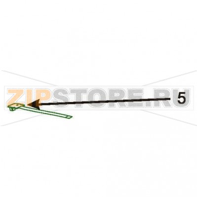 Сенсор риббона Zebra GX420t Датчик риббона Zebra GX420tЗапчасть на сборочном чертеже под номером: 5Название запчасти Zebra на английском языке: Ribbon Out Sensor