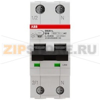 Выключатель дифференциального тока, автоматический, DS201 B10 AC30 ABB 2CSR255080R1105