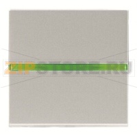 Механизм одноклавишной кнопки, двухмодульный, серебристый ABB 2CLA220450N1301