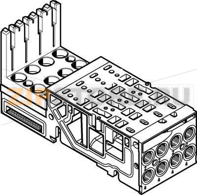 Плита монтажная Festo VMPA1-AP-4-1-EMM-4 