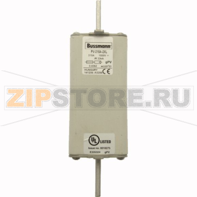 Предохранитель, 315 A, DC 1000 В, 33 кА, 2XL, gPV, UL, IEC Eaton FUSE 350A 1000V 2XL PV 
