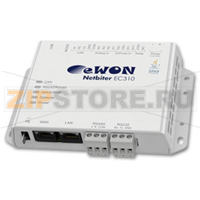 Шлюз 13 В/DC, 24 В/DC, 48 В/DC, LAN, RS-232, RS-485 EWON EasyConnect EC310 