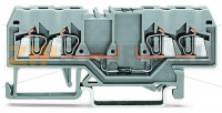 Component terminal block; 4-conductor; with diode 1N4007; anode, right side; for DIN-rail 35 x 15 and 35 x 7.5; 2.5 mm?; CAGE CLAMP®; 2,50 mm?; gray Wago 280-815/281-411