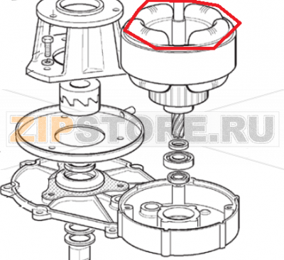 Statoreinheit - 115v/60 von s.n. 03995 Scotsman AF 200  Statoreinheit - 115v/60 von s.n. 03995 Scotsman AF 200Запчасть на 