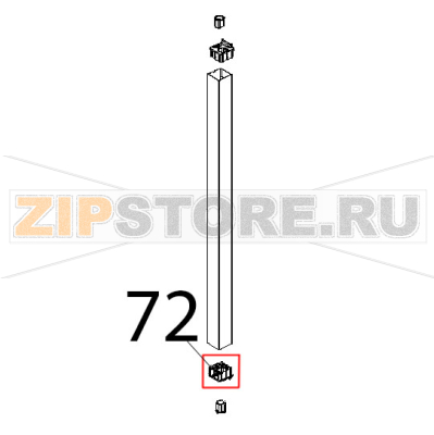 Tappo fulcro inf. porta Unox XVC 515G Tappo fulcro inf. porta Unox XVC 515GЗапчасть на деталировке под номером: 72
