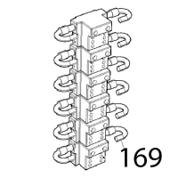 Morsettiera unipolare 8 vie, Z16-8 Unox XVC 1005EP