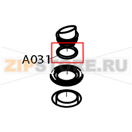 Seal for low pressure cutout 44x5 mm Convotherm OES 6.10 Seal for low pressure cutout 44x5 mm Convotherm OES 6.10Запчасть на деталировке под номером: A031