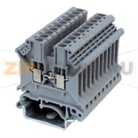 Клемма проходная, универсальная, серая CHIKU RUK 3N