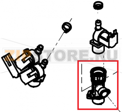T-joining piece WA 2x3/4&quot; 1x1/2&quot; P3 CONVOTHERM OES 10.10    T-joining piece WA 2x3/4" 1x1/2" P3 CONVOTHERM OES 10.10Запчасть на сборочном чертеже под номером: 363Название запчасти на английском&nbsp;языке: T-joining piece WA 2x3/4" 1x1/2" P3 CONVOTHERM OES 10.10