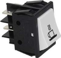 ПЕРЕКЛЮЧАТЕЛЬ БИПОЛЯРНЫЙ БЕЛЫЙ 250В