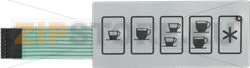 PUSH-BUTTON PANEL MEMBRANE 5 BUTTONS 