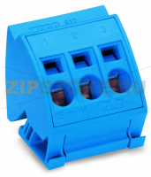 Клемма шины; для шин (10 x 3) мм; 3-пол.; без кнопок; 4 mm?; CAGE CLAMP®; 16,00 mm?; темно-серые Wago 812-112