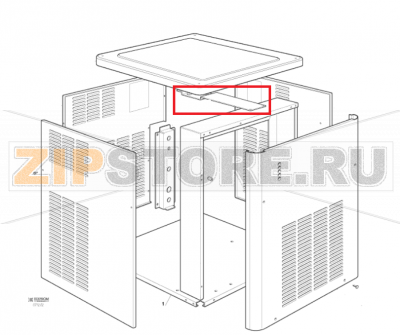 Haltewinkel Scotsman MF 56 ASR   Haltewinkel Scotsman MF 56 ASRЗапчасть на сборочном чертеже под номером: 2Название запчасти Scotsman на немецком языке: Haltewinkel Scotsman MF 56 ASR