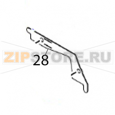 Ribbon shaft plate Sato CT408LX TT Ribbon shaft plate Sato CT408LX TTЗапчасть на деталировке под номером: 28Название запчасти на английском языке: Ribbon shaft plate Sato CT408LX TT.
