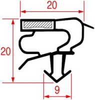 SNAP-IN GASKET 510x410 mm