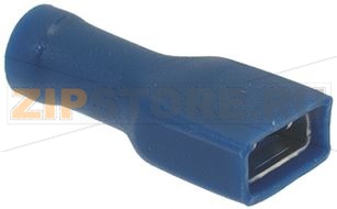 КЛЕММА F 6,3x0,8 мм, СИНЯЯ - 100 ШТ 