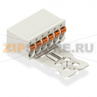 1-conductor THT female header; Вывод под пайку 1 мм O; угловые; прямая маркировка; 1,5; Шаг контактов 3,5 мм; 2-пол.; светло-серые Wago 2091-1352/000-1000