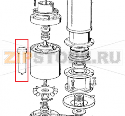 Kondensator Scotsman MF 56 ASR        Kondensator Scotsman MF 56 ASRЗапчасть на сборочном чертеже под номером: 17Название запчасти Scotsman на немецком языке: Kondensator Scotsman MF 56 ASR