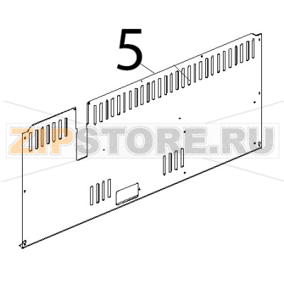 Schiena inox Unox XBC 404 Schiena inox Unox XBC 404Запчасть на деталировке под номером: 5
