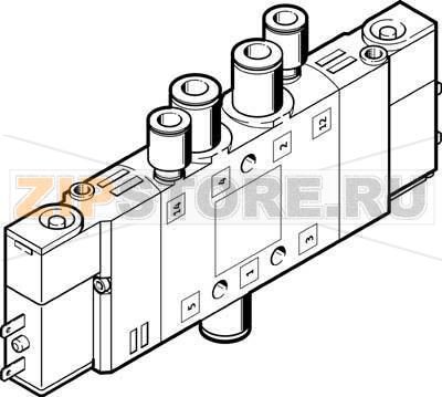 Распределитель с электроуправлением Festo CPE10-M1BH-5JS-QS-4 