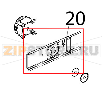 Profilo porta motori zincato Unox XBC 604P Profilo porta motori zincato Unox XBC 604PЗапчасть на деталировке под номером: 20