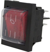 BUTTON WITH RED LED 16A