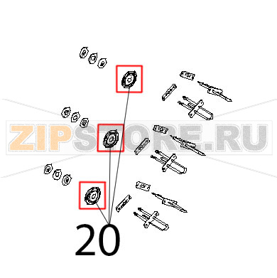 Уплотнитель вала двигателя Unox XBC 815G Уплотнитель вала двигателя Unox XBC 815GЗапчасть на деталировке под номером: 20