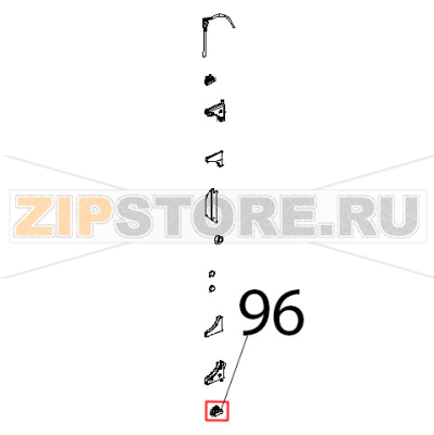 Ferma vetro interno sup. Unox XBC 815G Ferma vetro interno sup. Unox XBC 815GЗапчасть на деталировке под номером: 96