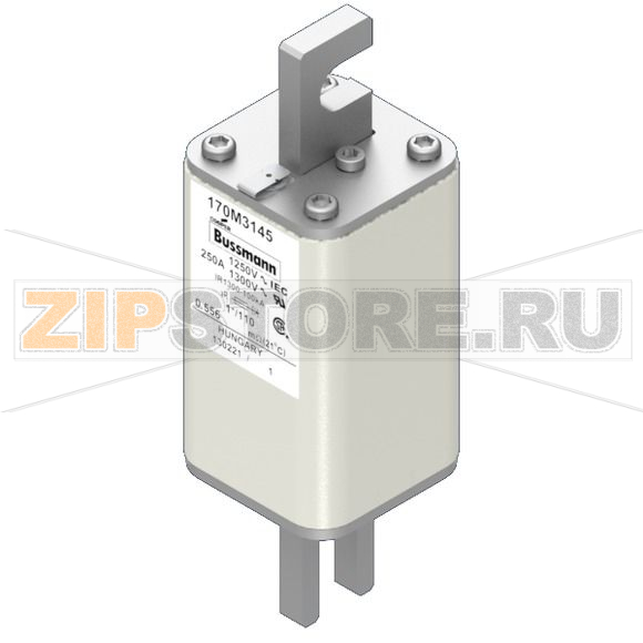 Предохранитель, 250 A, AC 1250 В, 100 кА, size 1, 45x45x138 мм, aR, DIN, IEC Eaton FUSE 250A 1 
