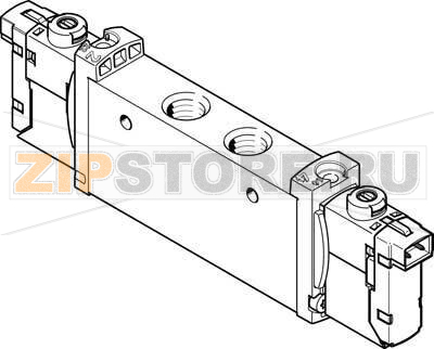 Распределитель с электроуправлением Festo VUVG-L14-T32C-AT-G18-1H2L-W1 