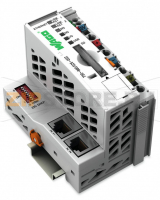 Контроллер ETHERNET; 3-е поколение; Слот для карт памяти SD; Технология телеуправления; Внешняя температура; ECO; светло-серые Wago 750-880/025-002