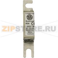Предохранитель, 50 A, AC 660 В, 200 кА, size 0000, 18x19x100 мм, aR, UL Eaton FUSE 50A 660V 000