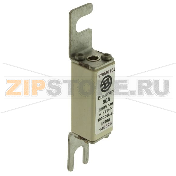 Предохранитель, 50 A, AC 660 В, 200 кА, size 0000, 18x19x100 мм, aR, UL Eaton FUSE 50A 660V 000 