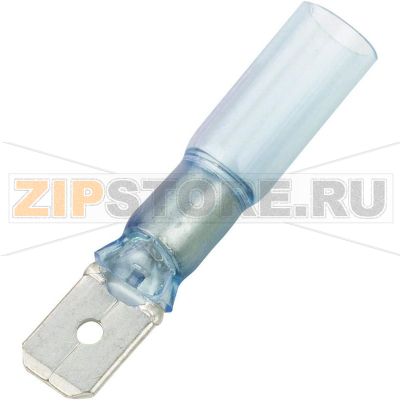 Наконечник плоский 6.3 мм, 0.8 мм, 180°, синий, 1 шт DSG-Canusa 7935200502 