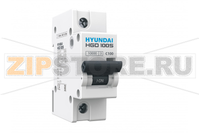 Выключатель автоматический модульный 80 А, 1 полюс, 4.5 кА Hyundai Electric HGD100S1PMDS0000C00080_C 