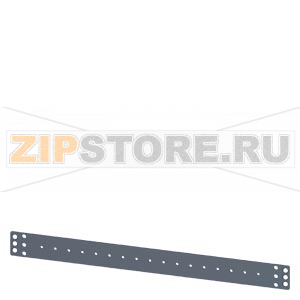 SIVACON, Universal holder for 19&quot; components, f. cable channel, DIN, C rail, 1 HU, zinc-plated Siemens 8MF1000-2HH2 