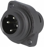 Разъем круглый 400 В, 3+PE, IP67, 4 контакта Hirschmann CA 3 GS